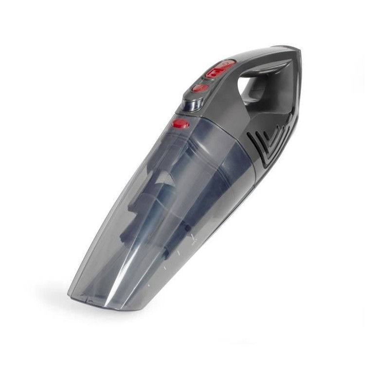 Aspirateur a main eau et poussieres - LIVOO - DOH137R - 70 W - 2 en 1 - Filtre lavable - Réservoir 150 / 550 ml - Gris / Rouge