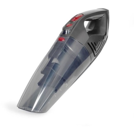 LIVOO DOH137R Handstaubsauger (Nass und Trocken), 70 W, 2-in-1, waschbarer Filter, 150/550 ml Tank, Grau/Rot