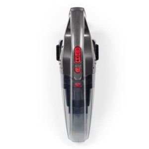 LIVOO DOH137R Handstaubsauger (Nass und Trocken), 70 W, 2-in-1, waschbarer Filter, 150/550 ml Tank, Grau/Rot