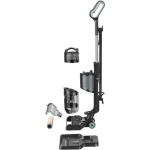 Aspirateur balai laveur filaire - LIVOO DOH143 CLEAN'UP - 600 W - 2 en 1 - 15 kPa - 80 dB - 2 réservoirs - Gris