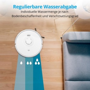MEDION MD11782 X10 SW Roboterstaubsauger – 120 Min. – 2700 Pa – 400 ml – Weiß