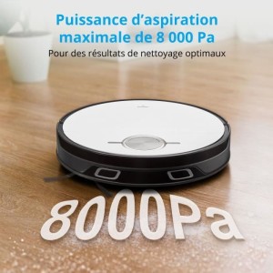 MEDION X50 SW – Roboterstaubsauger mit Ablaufstation – Lasernavigation – Leistung 8000 Pa – NO GO & GO Zonen