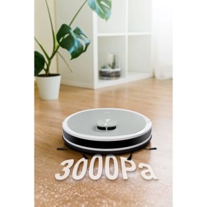MEDION X21 SW – Roboterstaubsauger mit Ablaufstation – Lasernavigation – Leistung 3000 Pa