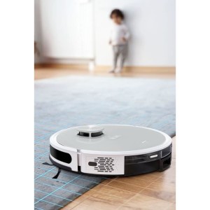 MEDION X21 SW – Roboterstaubsauger mit Ablaufstation – Lasernavigation – Leistung 3000 Pa