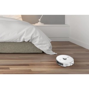 MEDION X41 SW+ - Robot Vacuum Cleaner with Emptying Station - 200 min - Powerful 8000 Pa Suction - Laser Navigation