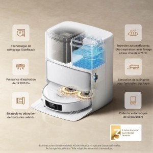 MOVA P50 Pro Ultra – Roboterstaubsauger mit Dock – 19.000 Pa – Anti-Tangle-Bürste – Automatische Reinigung