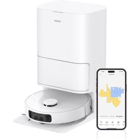 MOVA E30 Ultra – Saugroboter mit automatischer Entleerung – Automatische Wischreinigung – RoboSwing-Technologie