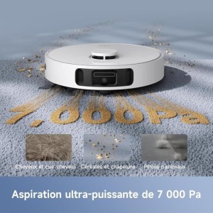 MOVA E30 Ultra - Robot Aspirateur Laveur avec Vidage Automatique - Nettoyage Automatique des Serpillieres - Technologie RoboSwin