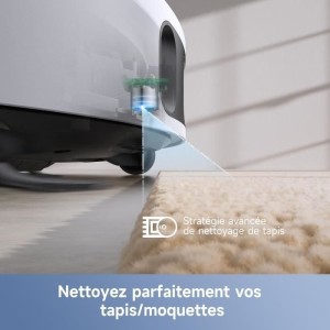 MOVA E30 Ultra - Robot Aspirateur Laveur avec Vidage Automatique - Nettoyage Automatique des Serpillieres - Technologie RoboSwin