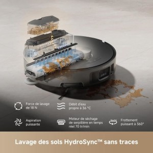 Roboterstaubsauger - MOVA Z50 Ultra - Leistungsstarke 19.000 Pa Saugleistung - Mehrfache Schmutzerkennung in Echtzeit