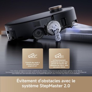 Mova Z60 Ultra Roller Complete - Aspirateur Laveur avec Technologie de Nettoyage HydroForce - 28 000Pa - DuoSolution- StepMaster