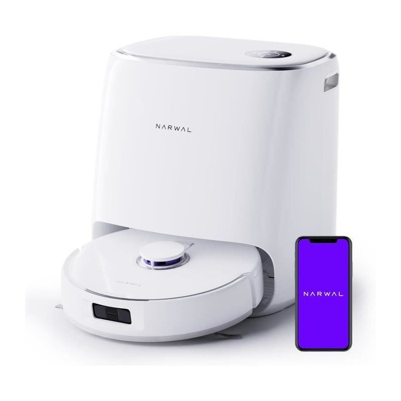 NARWAL Freo X Ultra Robot Aspirateur Laveur avec Station d'accueil Tout-en-Un - Nettoyage Intelligent - Puissance 8200 PA