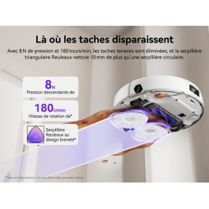 NARWAL Freo X10 Pro - Aspirateur Robot Laveur - 11 000 Pa - Double Flux Anti-Enchevetrement - Auto-Nettoyage et Séchage