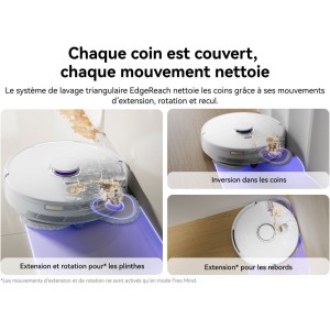 NARWAL Freo X10 Pro - Aspirateur Robot Laveur - 11 000 Pa - Double Flux Anti-Enchevetrement - Auto-Nettoyage et Séchage