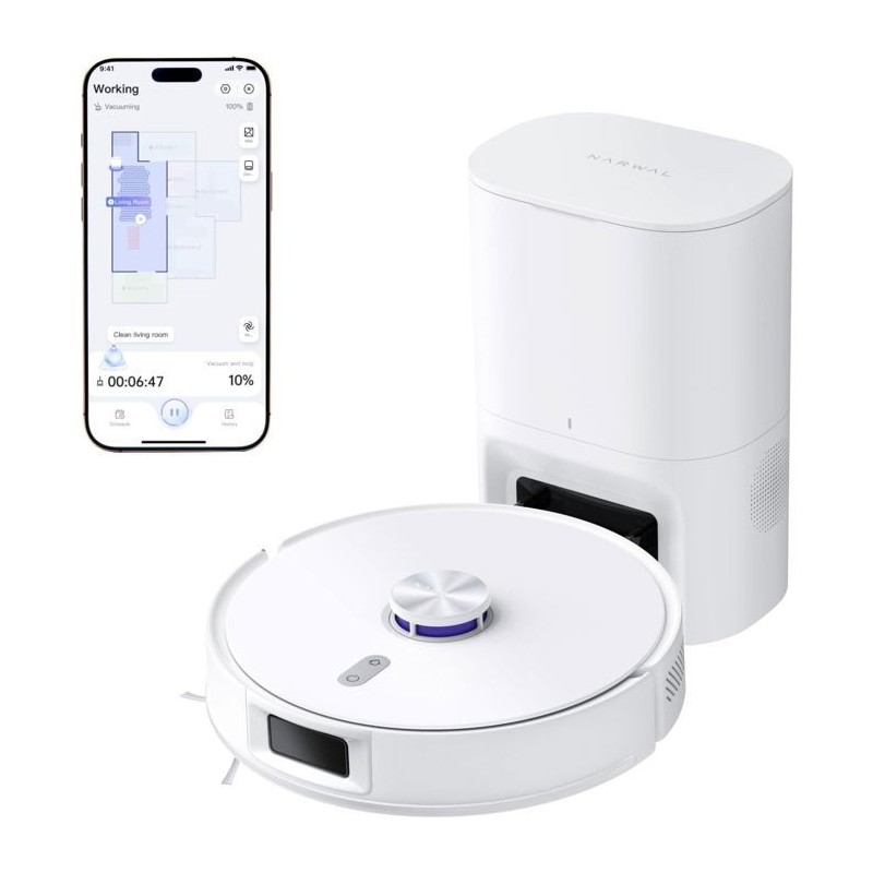 NARWAL Freo S – Saug- und Wischroboter – 8000 Pa – 180 Tage Selbstentleerung – LDS-Navigation – 3D-Kartierung