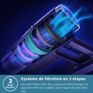 PHILIPS XC3033/01 PowerCyclone 8 - Kabelloser Stielstaubsauger - Bis zu 60 Minuten Akkulaufzeit - Green Charge