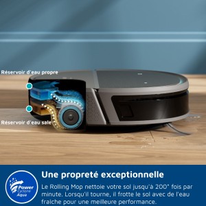 Aspirateur robot avec station tout-en-un - PHILIPS - XU9100/10 - Série 9000 - 8000 Pa - 66 dB - Métal