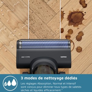 Aspirateur balai laveur 3-en-1 - PHILIPS - XW7264/11 - Série 7000 - PowerCyclone Aqua - 2500 tours/min - Noir & Jaune