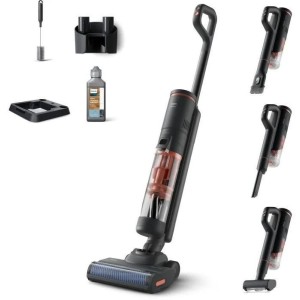 Aspirateur balai laveur 2-en-1 - PHILIPS - XW6264/11 - Série 6000 - PowerCyclone Aqua - 2500 tours/min - Noir & Corail