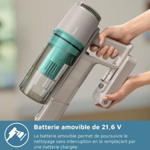 PHILIPS XC2011/01 PowerCyclone 7 - Kabelloser Stielstaubsauger - Bis zu 40 Minuten Akkulaufzeit