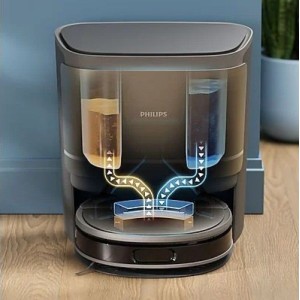 Nettoyant aspirateur - PHILIPS - XV1493/10 - Détergent formule ultra concentrée - Compatible aspirateur robot S5000-9000 - 1x2