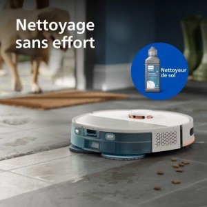 Aspirateur robot laveur avec station - PHILIPS - XU5100/20 - Série 5000 - 10 000 Pa - 66 dB - Beige