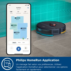 Roboterstaubsauger - PHILIPS XU2000/15 - Leistung 6000 Pa - Lasernavigation