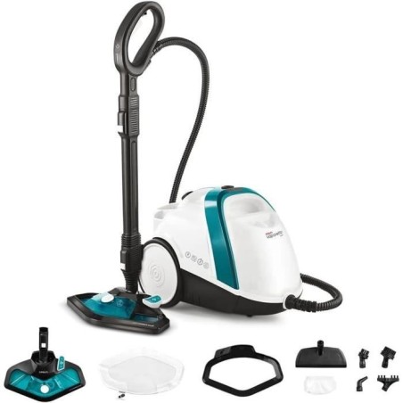 POLTI VAPORETTO - Smart100_T - Dampfreiniger - unbegrenzte Autonomie - 4 BAR - 110 g / min - 1500 W - 9 Zubehörteile - Türkis