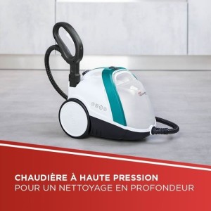 POLTI VAPORETTO - Smart100_T - Dampfreiniger - unbegrenzte Autonomie - 4 BAR - 110 g / min - 1500 W - 9 Zubehörteile - Türkis