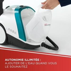 POLTI VAPORETTO - Smart100_T - Dampfreiniger - unbegrenzte Autonomie - 4 BAR - 110 g / min - 1500 W - 9 Zubehörteile - Türkis
