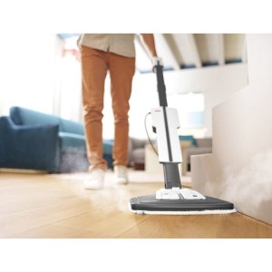 POLTI VAPORETTO SV660 STYLE – 2-in-1-Dampfreiniger – Alle Bodenarten – 1500 W – 0,5 l – 6 m Kabel – Grau/Weiß