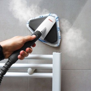 POLTI VAPORETTO SV660 STYLE – 2-in-1-Dampfreiniger – Alle Bodenarten – 1500 W – 0,5 l – 6 m Kabel – Grau/Weiß