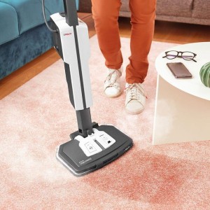 POLTI VAPORETTO SV660 STYLE – 2-in-1-Dampfreiniger – Alle Bodenarten – 1500 W – 0,5 l – 6 m Kabel – Grau/Weiß