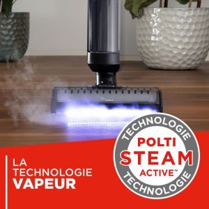Kabelloser Dampfwisch-Staubsauger - POLTI - RollySteam WD40C - 14000 Pa - 35 Min. - 0,6 L - Schwarz