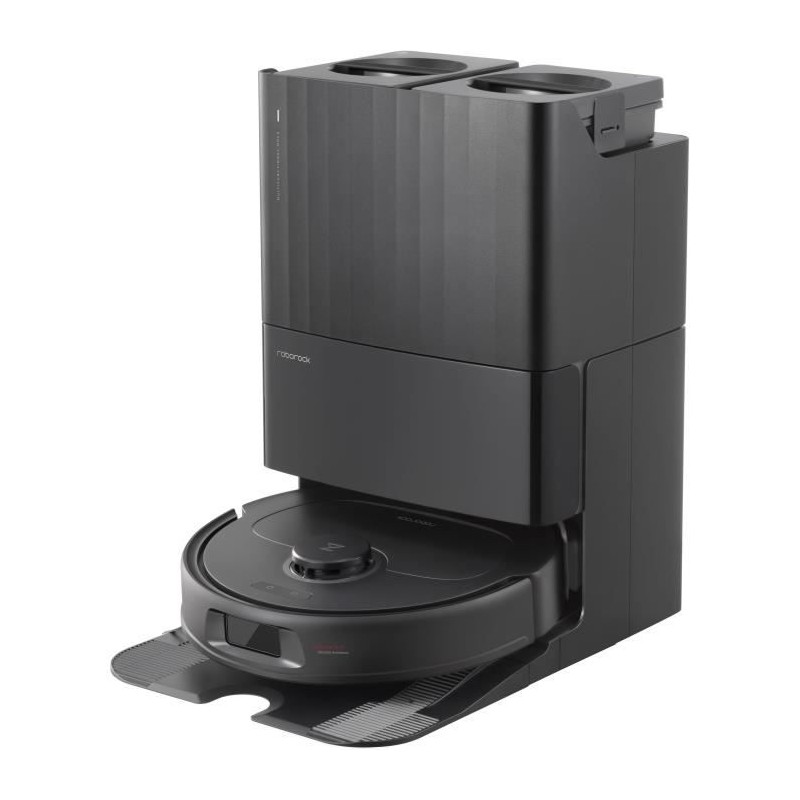 Roborock QRevo Plus BLACK - Aspirateur Robot Laveur avec Station - Serpillere extensible - Puissance 7 000 Pa