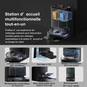 ROBOROCK QR 598 - Roboterstaubsauger - 8000 Pa - Multifunktionsstation - Anti-Tangle