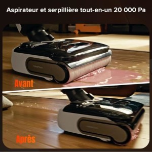 ROBOROCK F25 RT – Staubsauger – 20000 Pa – Heißwäsche bei 90 °C – Doppelkantenreinigung – Selbstreinigung mit heiß