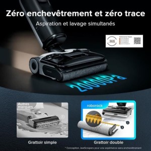 ROBOROCK F25 ACE COMBO – 5-in-1-Akkustaubsauger – 20 kPa Leistung – 90 °C Heißwäsche – Automatische Selbstreinigung