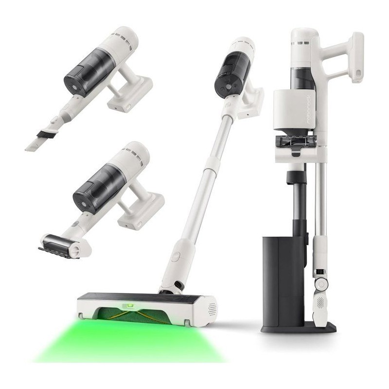 ROBOROCK H60 HUB – Akku-Stielstaubsauger mit automatischer Entleerungsstation – herausnehmbarer Akku, 60 Min. Laufzeit, 115