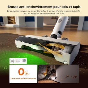 ROBOROCK H60 HUB – Akku-Stielstaubsauger mit automatischer Entleerungsstation – herausnehmbarer Akku, 60 Min. Laufzeit, 115