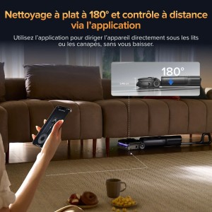 ROBOROCK F25 ULTRA - Aspirateur Balai Laveur - Nettoyage vapeur a 180 °C - 22000 Pa - Rouleau anti-enchevetrement