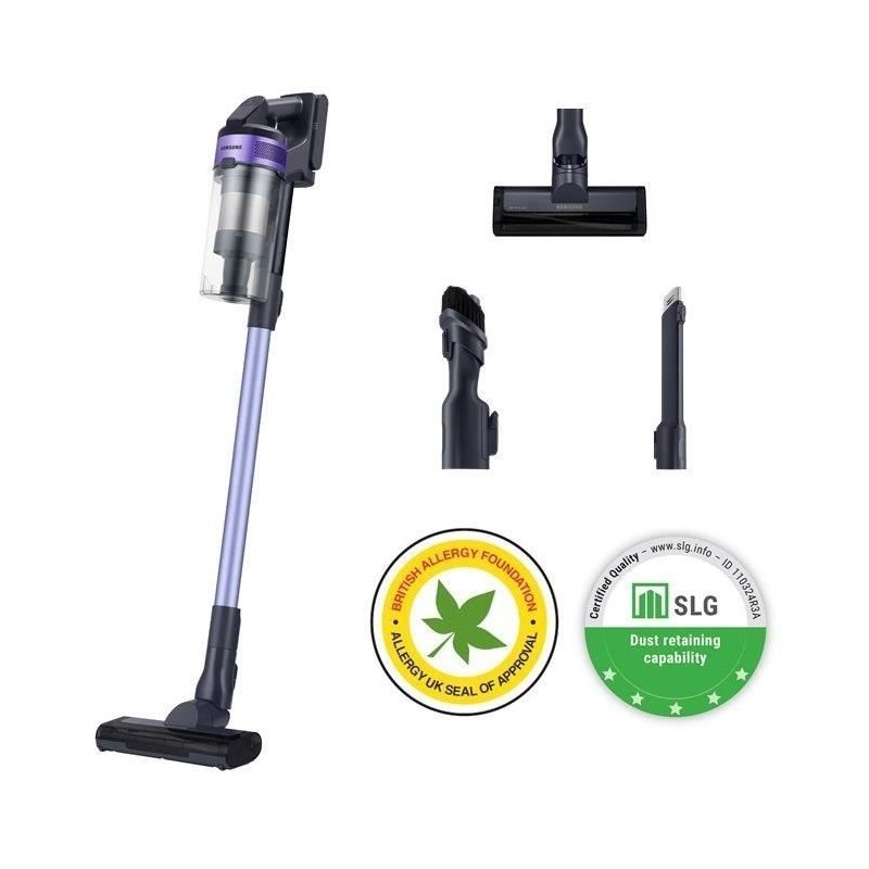 Samsung VS15A6031R4 Jet 60 Turbo - Broom vacuum cleaner - 150 AW - Multicyclonic suction - HEPA filtration - 40min of autonomy