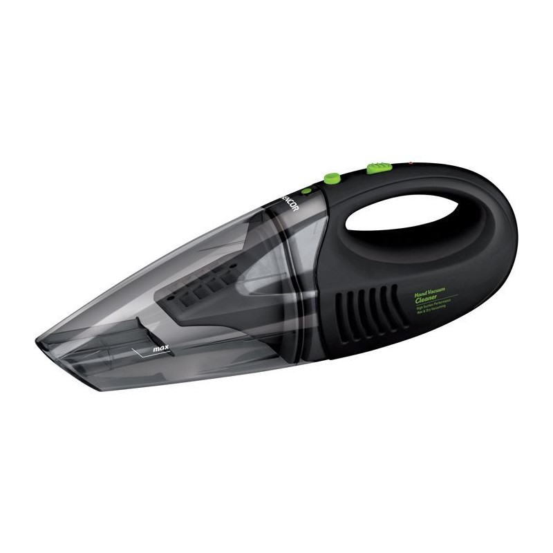 Aspirateur a main sans fil SENCOR SVC 190B - Sec&humide - Batteries rechargeables - 15 min d'autonomie - Noir