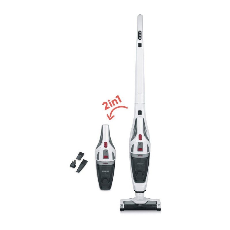 SEVERIN HV7173 - Aspirateur balai sans fil 2-en-1 pliable - 8 000 Pa - 32 min - 600 ml - Blanc