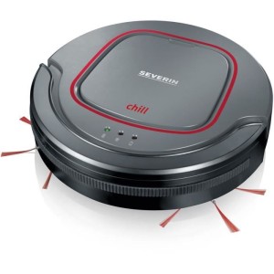 SEVERIN RB7025 Roboterstaubsauger, 12,8 V Lithiumbatterie, 90 min. Betriebszeit ca. 100 m2, leise: 65 dB, schlank: 7 cm hoch