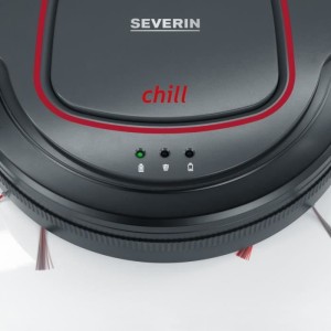 SEVERIN RB7025 Roboterstaubsauger, 12,8 V Lithiumbatterie, 90 min. Betriebszeit ca. 100 m2, leise: 65 dB, schlank: 7 cm hoch