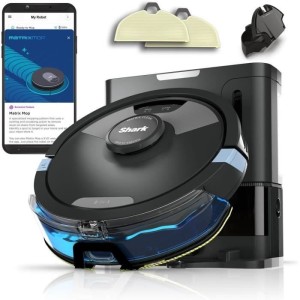 Shark Matrix Plus RV2620WAEU - Aspirateur Robot et Laveur auto-vidant 2-en-1 - Nettoie les coins et les angles - Couverture opti