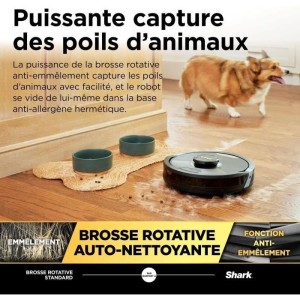 Shark Matrix Plus RV2620WAEU - 2-in-1 Self-Emptying Robot Vacuum and Mop - Cleans Corners and Angles - Optimal Coverage
