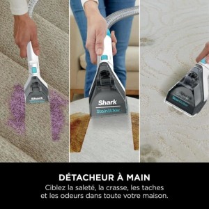 SHARK StainStriker PX200EUT Stain Remover - Removes, Cleans and Vacuums - 5.7 Meter Range - Compact and Portable