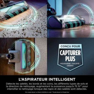 Shark Power Detect IP3251EUT Stabstaubsauger – Selbstentleerende Basis – 2 l – 70 Minuten Akkulaufzeit
